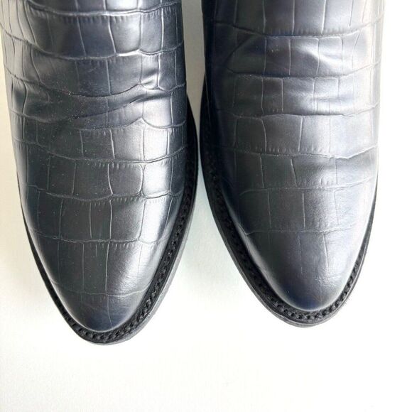 NEW Lane Plain Jane Mule Womens 7.5 Black Cowboy Boots Ankle Slip On Short Boot - Picture 6 of 12